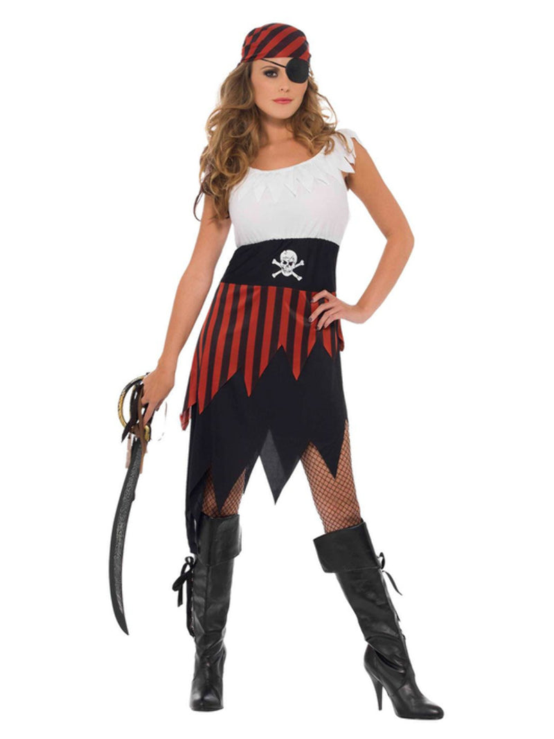 Pirate Wench Costume, Black - 5