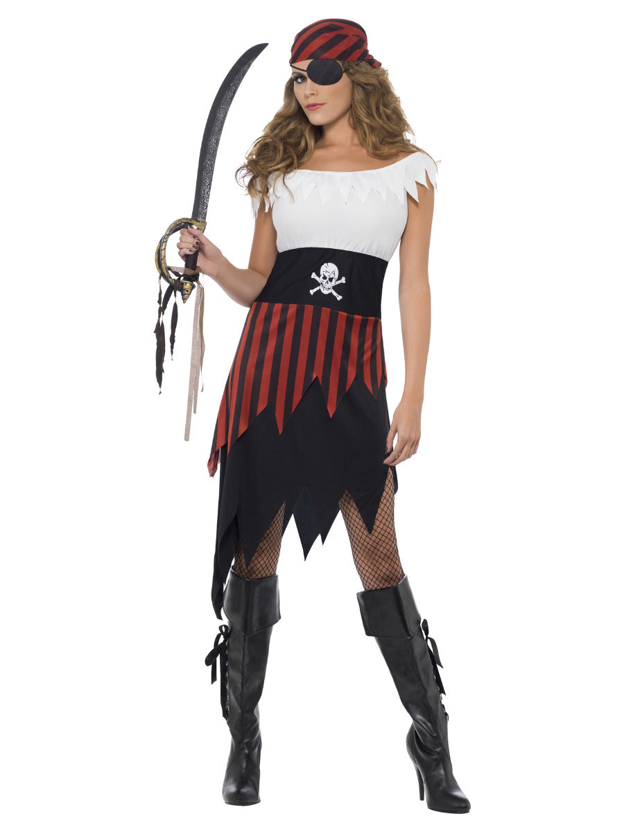 Pirate Wench Costume, Black - 1