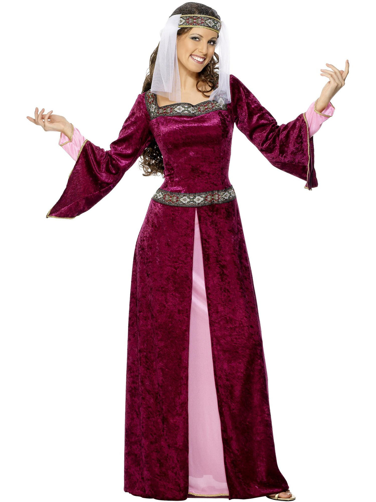 Maid Marion Costume, Burgundy 1
