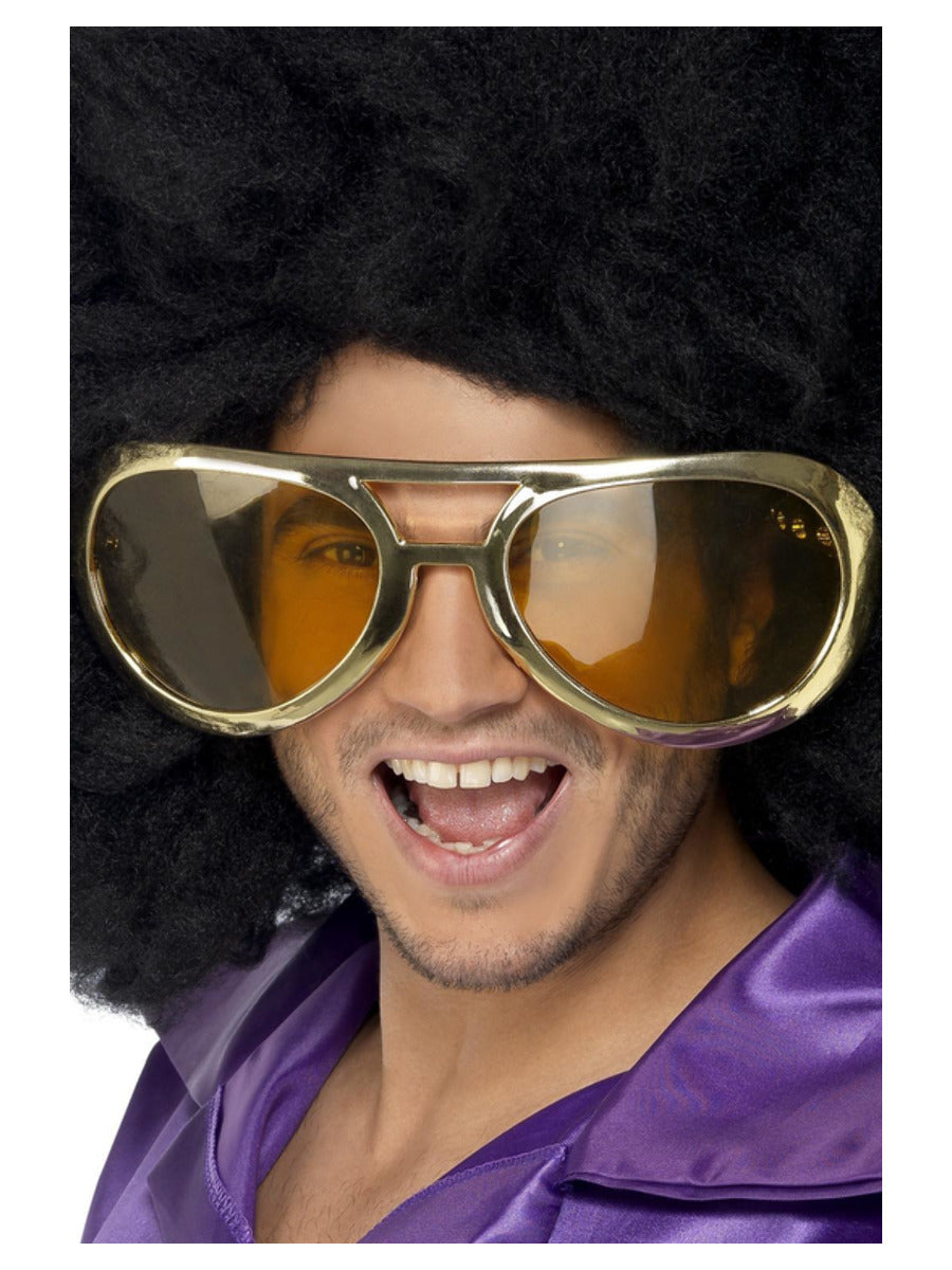 Giant Seventies Rock Specs, Gold - 1