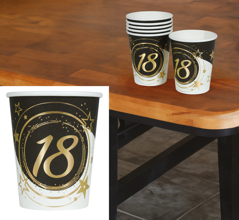 BAG: 6 GLASSES 240 ML, 9 CM