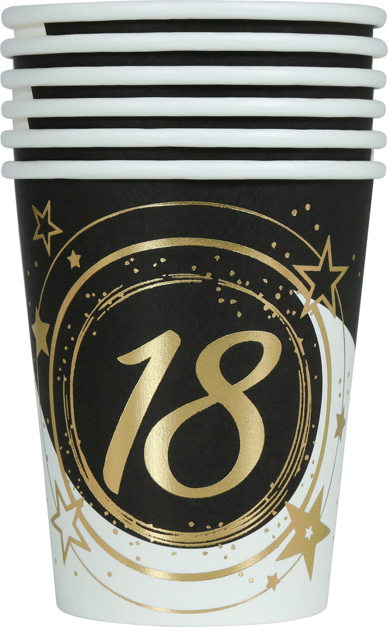 BAG: 6 GLASSES 240 ML, 9 CM