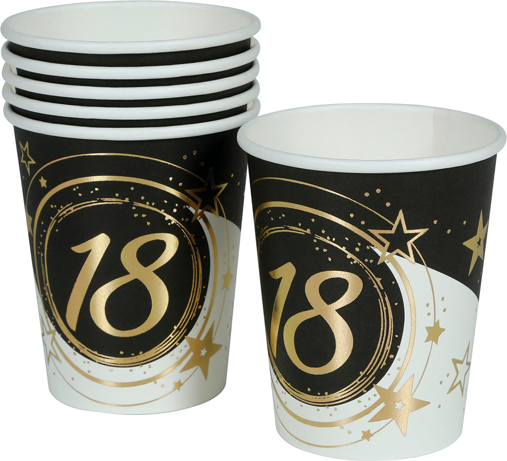 BAG: 6 GLASSES 240 ML, 9 CM