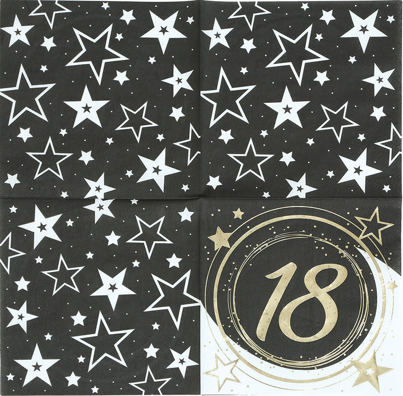 BAG 12 NAPKINS, 16X16 CMS