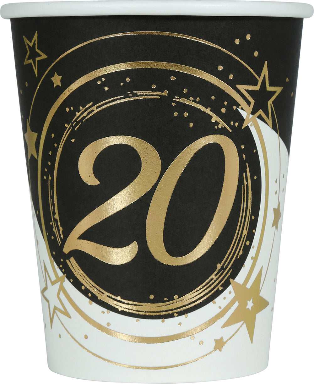 BAG: 6 GLASSES 240 ML, 9 CM