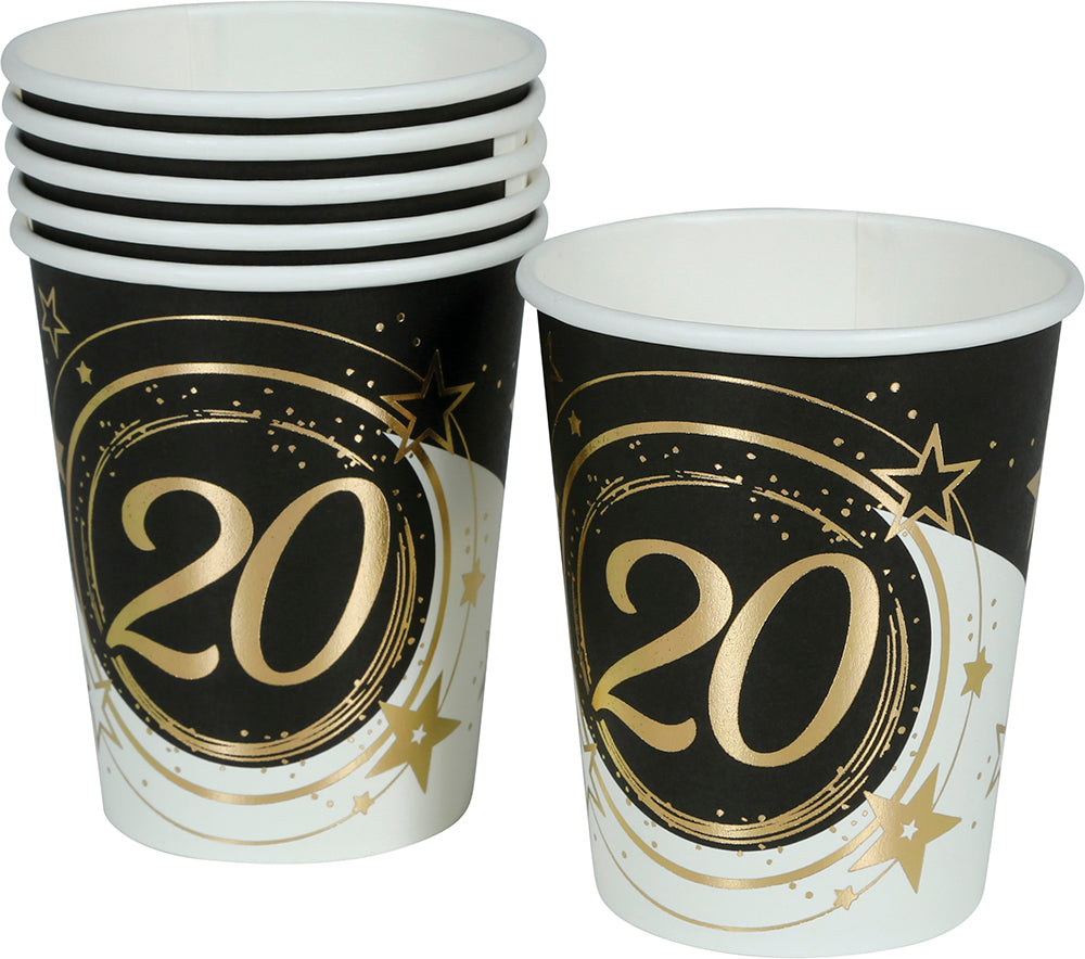 BAG: 6 GLASSES 240 ML, 9 CM