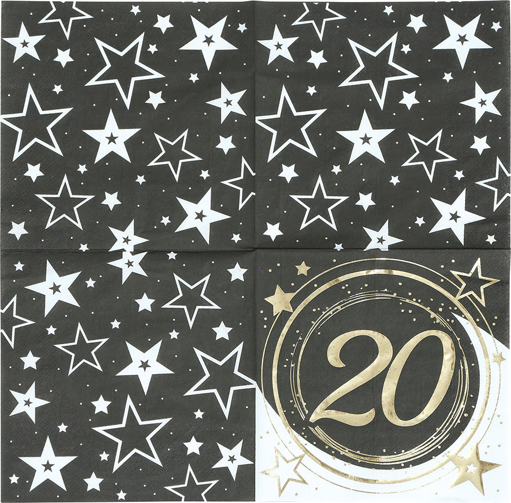 BAG 12 NAPKINS, 16X16 CMS