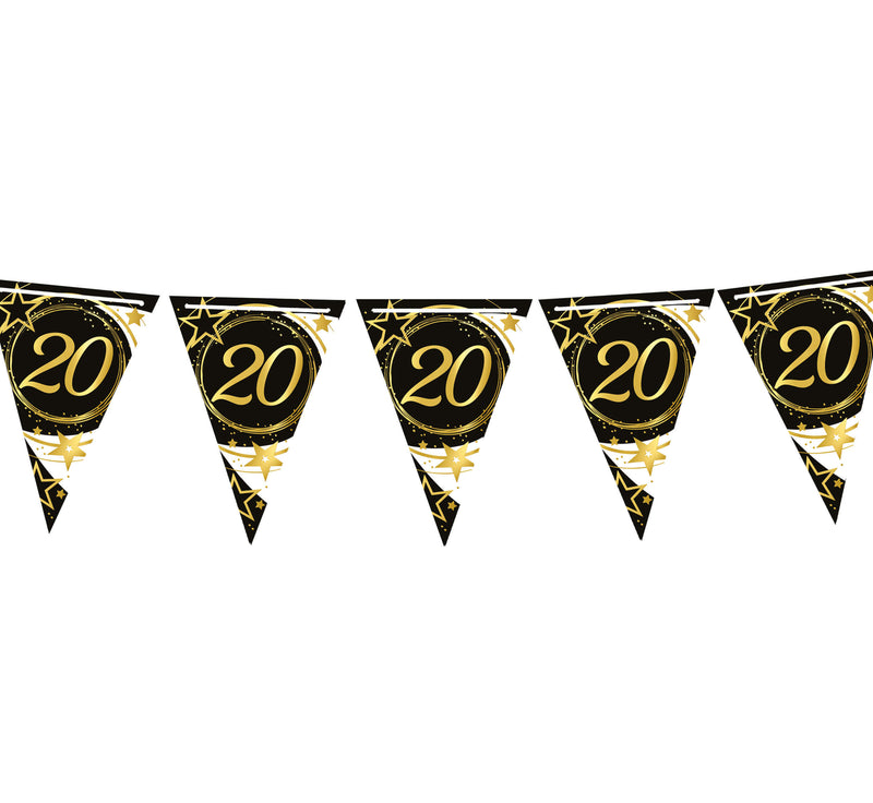 BIRTHDAY PENNANT, 300 CM, 19X27 PAPER