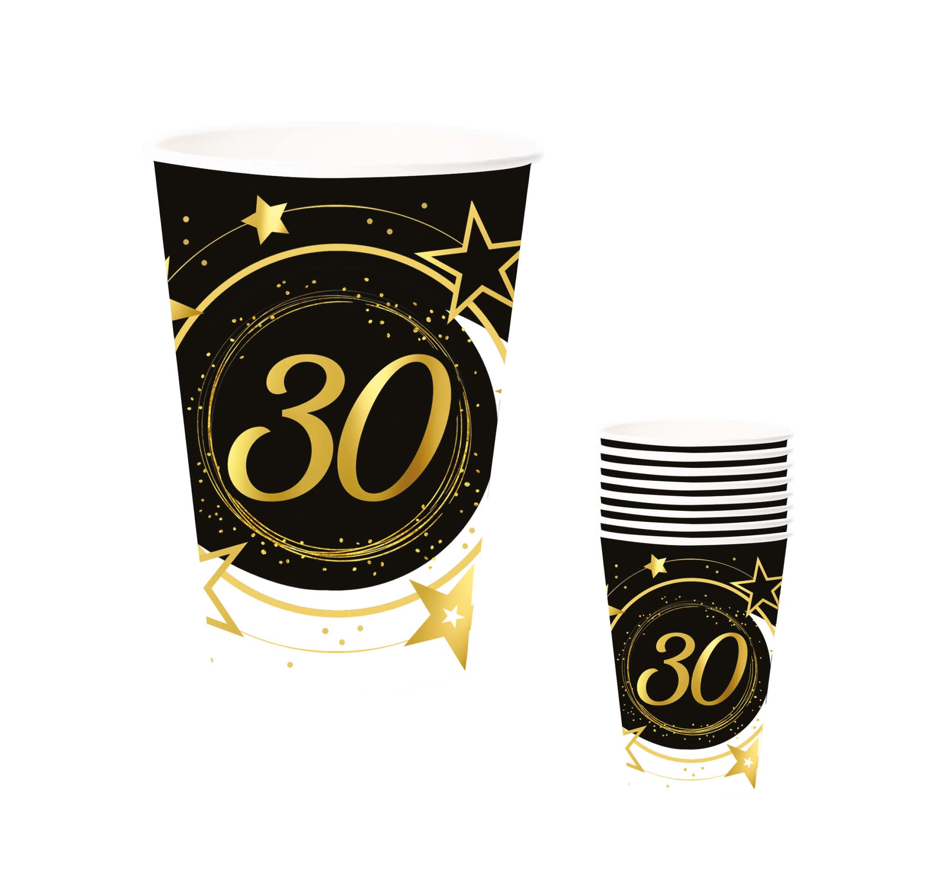 BAG: 6 GLASSES 240 ML, 9 CM