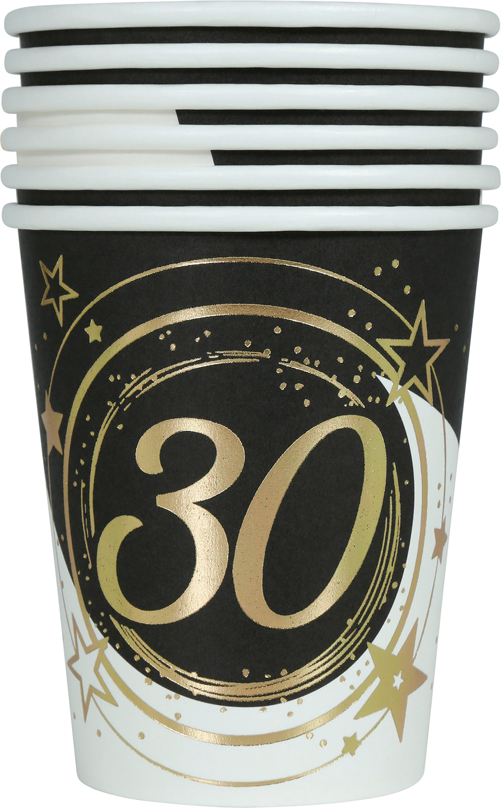 BAG: 6 GLASSES 240 ML, 9 CM