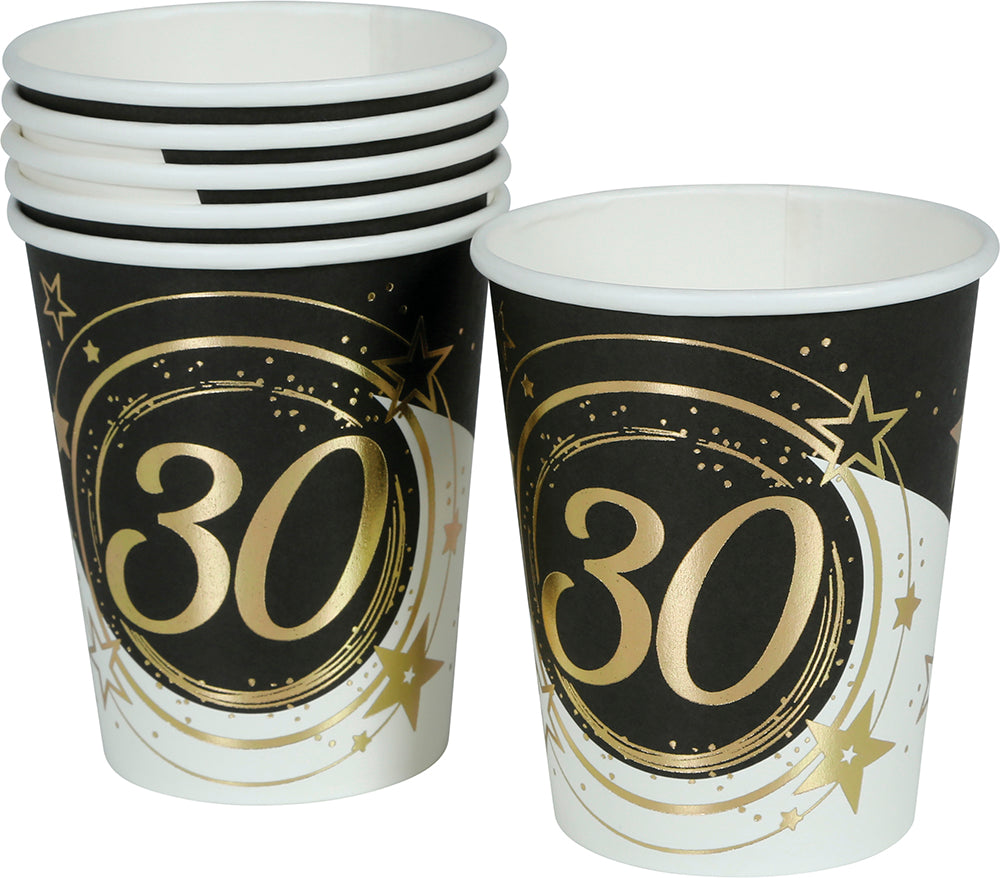 BAG: 6 GLASSES 240 ML, 9 CM