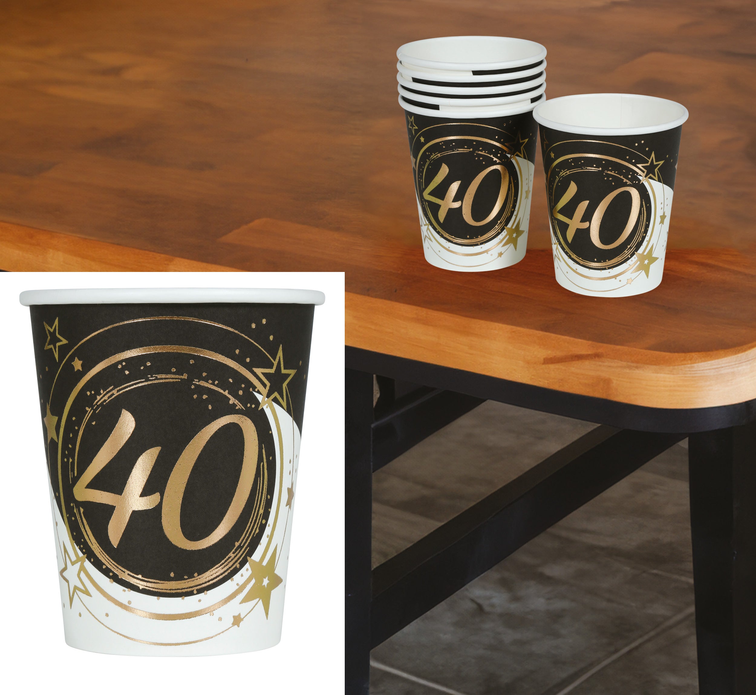 BAG: 6 GLASSES 240 ML, 9 CM