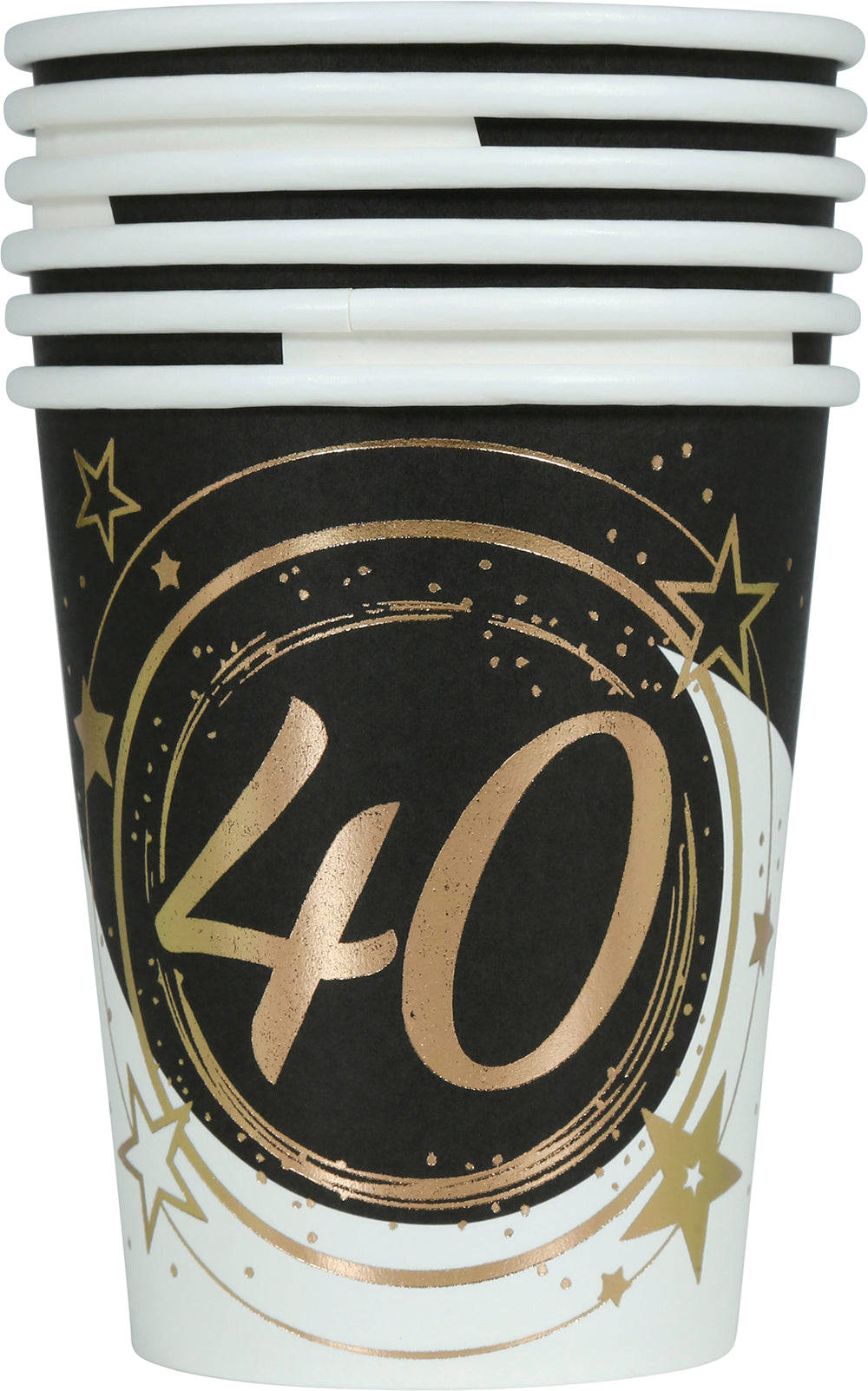 BAG: 6 GLASSES 240 ML, 9 CM