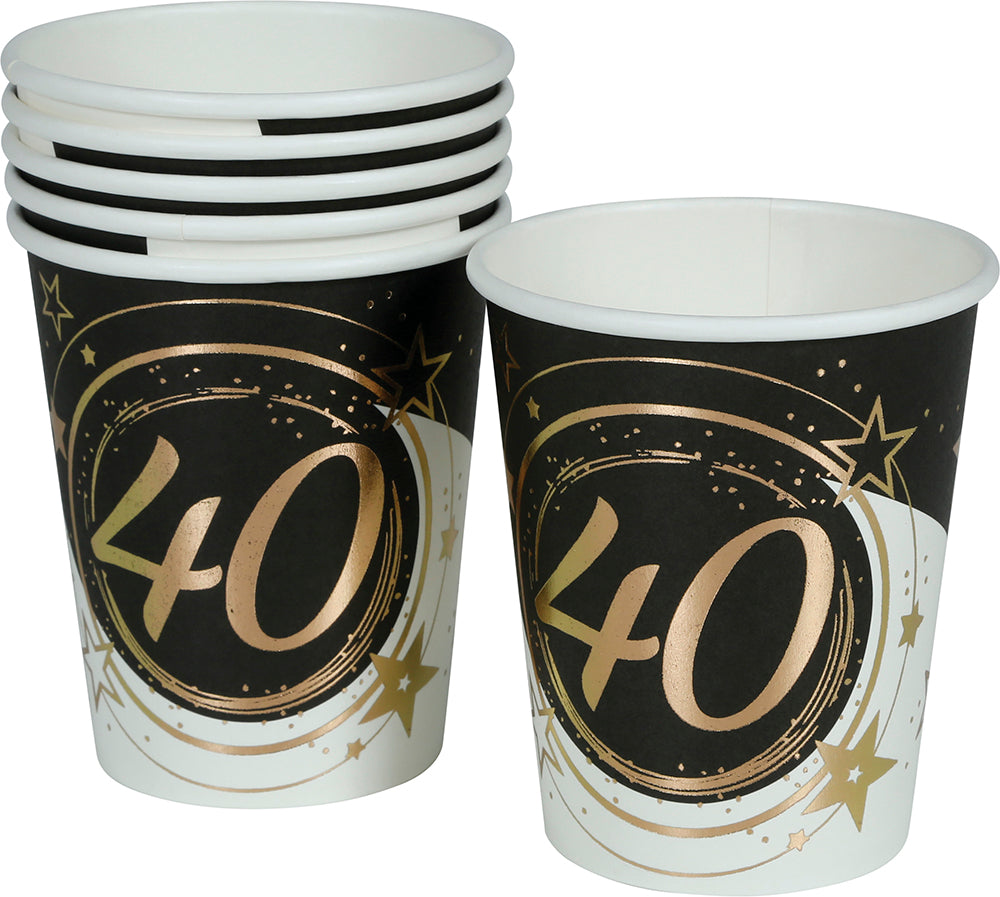 BAG: 6 GLASSES 240 ML, 9 CM
