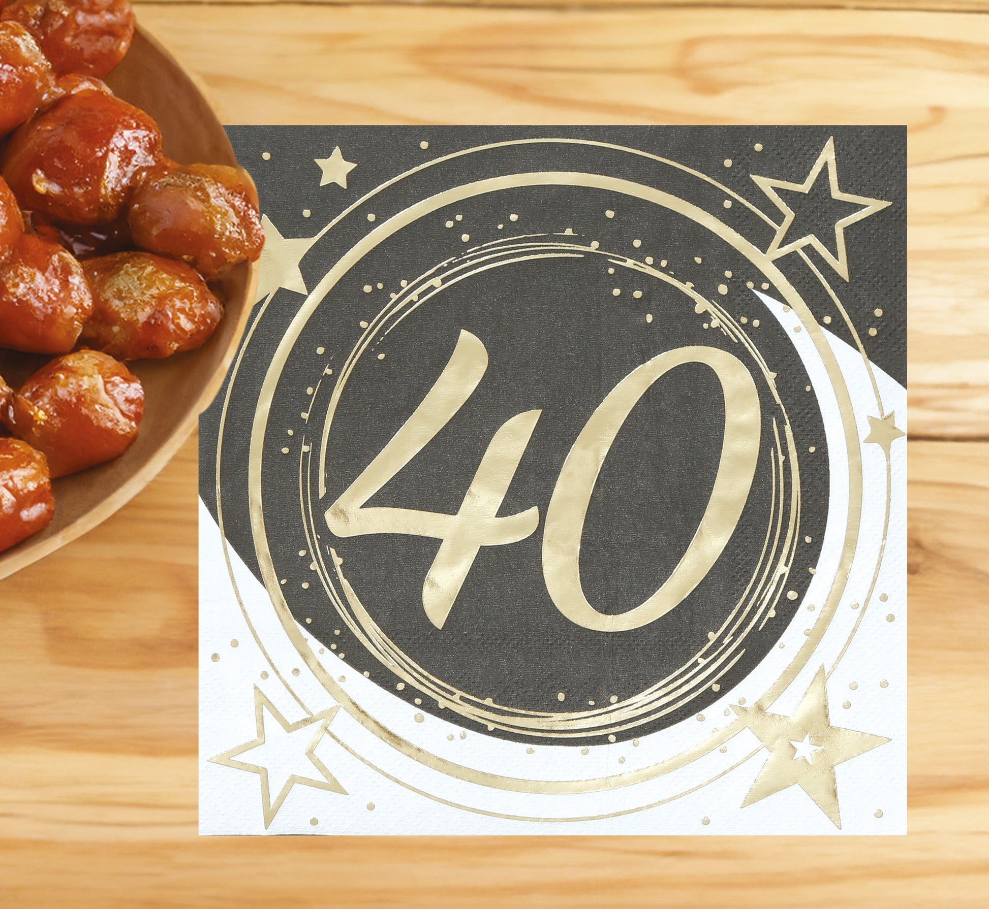 BAG 12 NAPKINS, 16X16 CMS