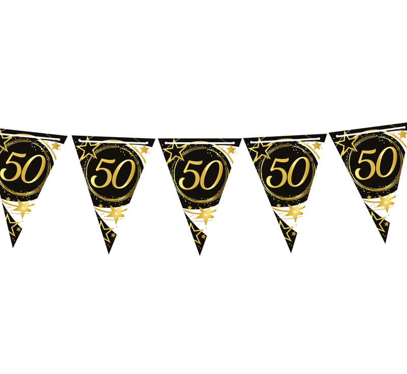 BIRTHDAY PENNANT, 300 CM, 19X27 PAPER