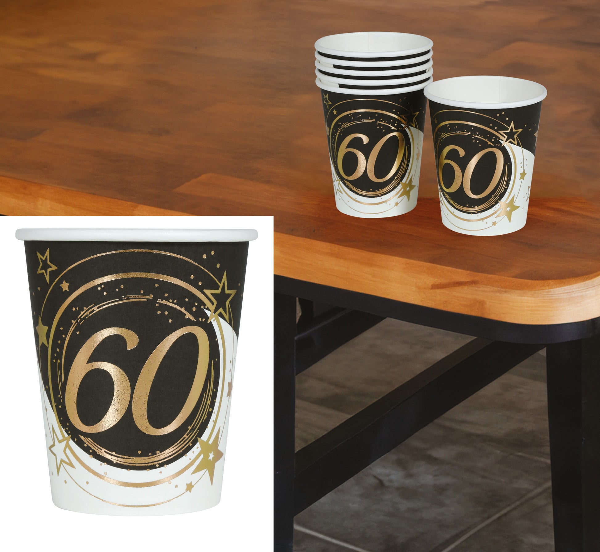BAG: 6 GLASSES 240 ML, 9 CM