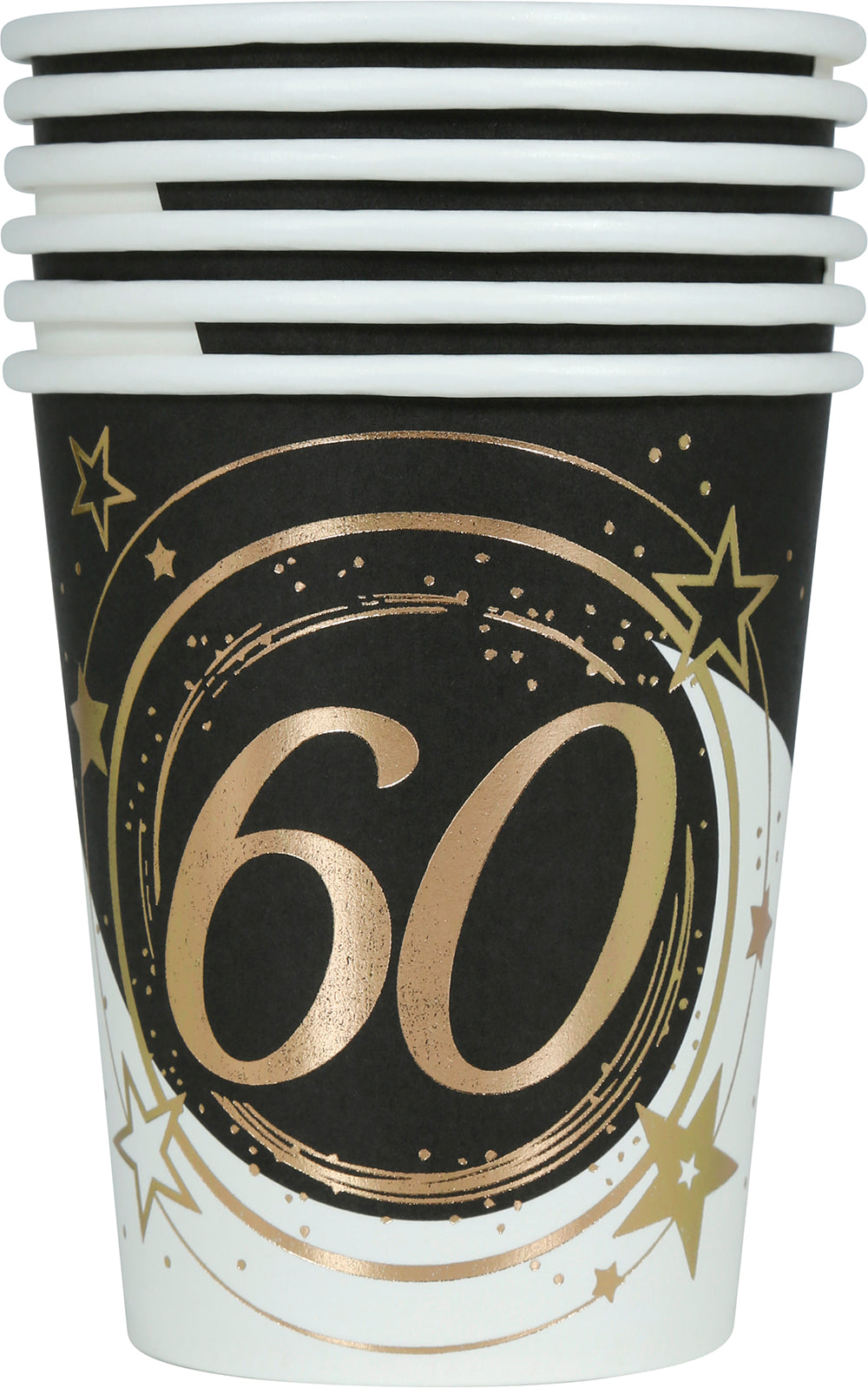 BAG: 6 GLASSES 240 ML, 9 CM