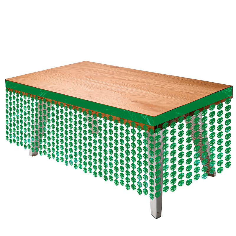 TINSEL LEAF TABLE DECORATION, 400X70 CMS.