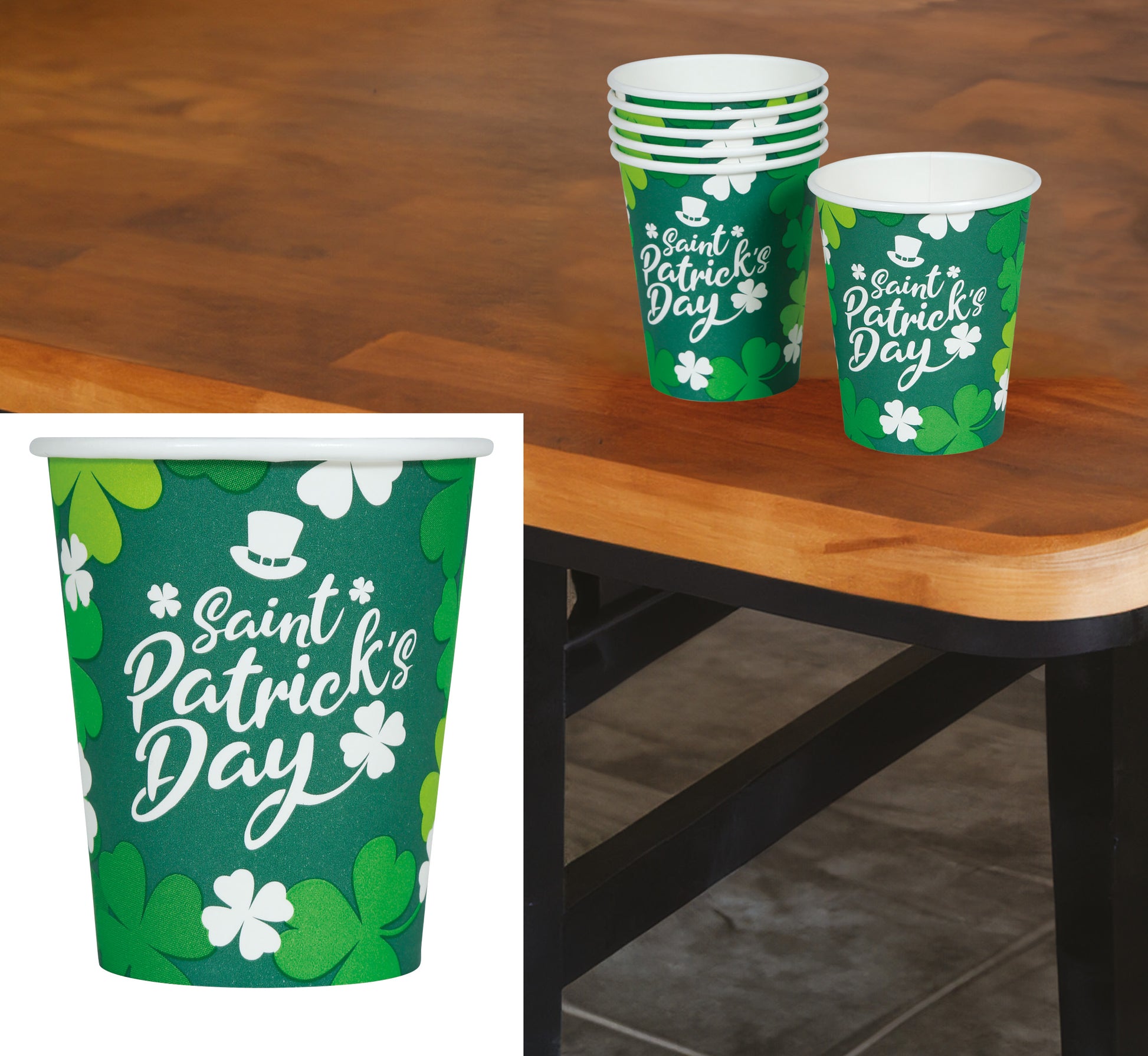 BAG: 6 GLASSES 240 ML, 9 CM