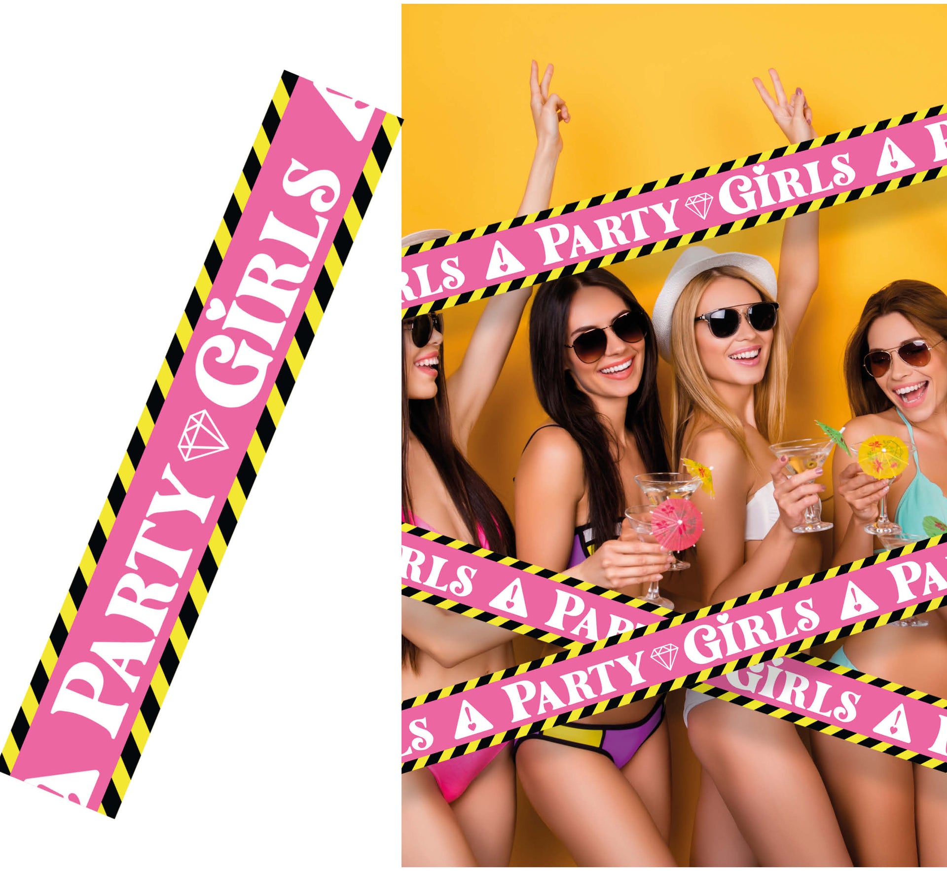 PARTY GIRLS TAPE, 6 M X 7.6 CM