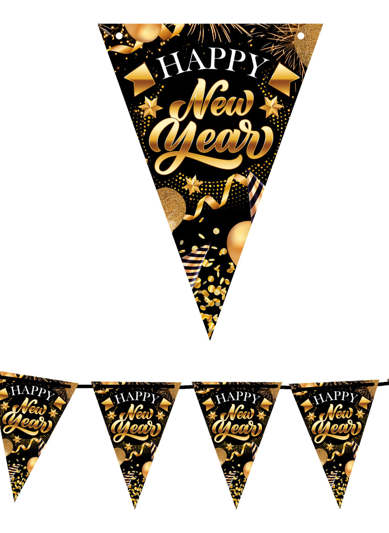 HAPPY NEW YEAR PENNANT 300 CM PAPER