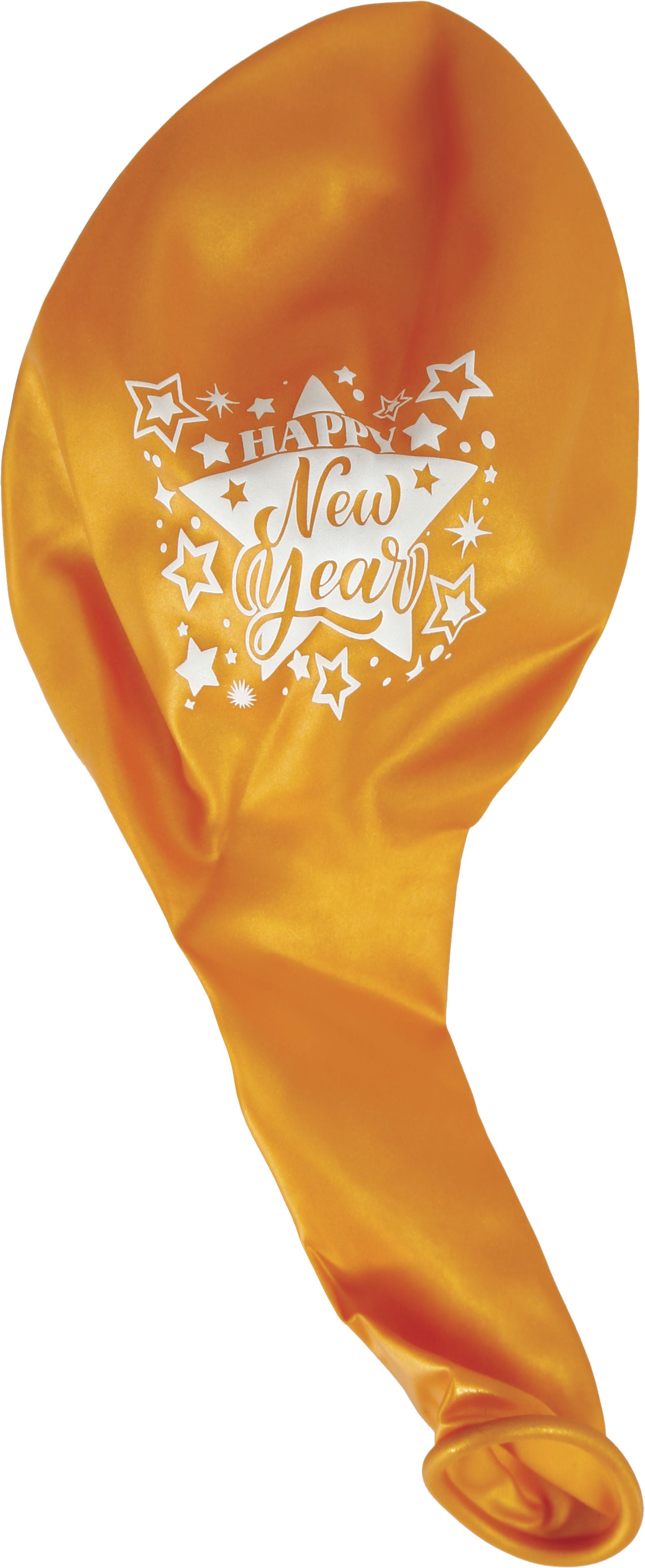 BAG OF 10 GOLD HAPPY NEW YEAR BALLOONS