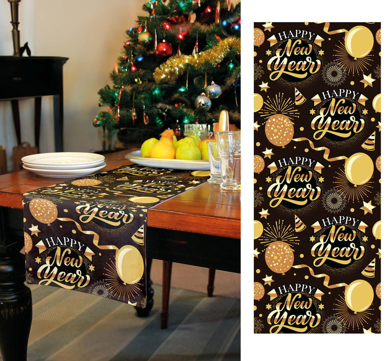 HAPPY NEW YEAR TABLE RUNNER 28X300 CM