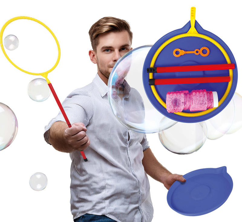 BUBBLE WAND AND TRAY WITH SOAP LIQUID
