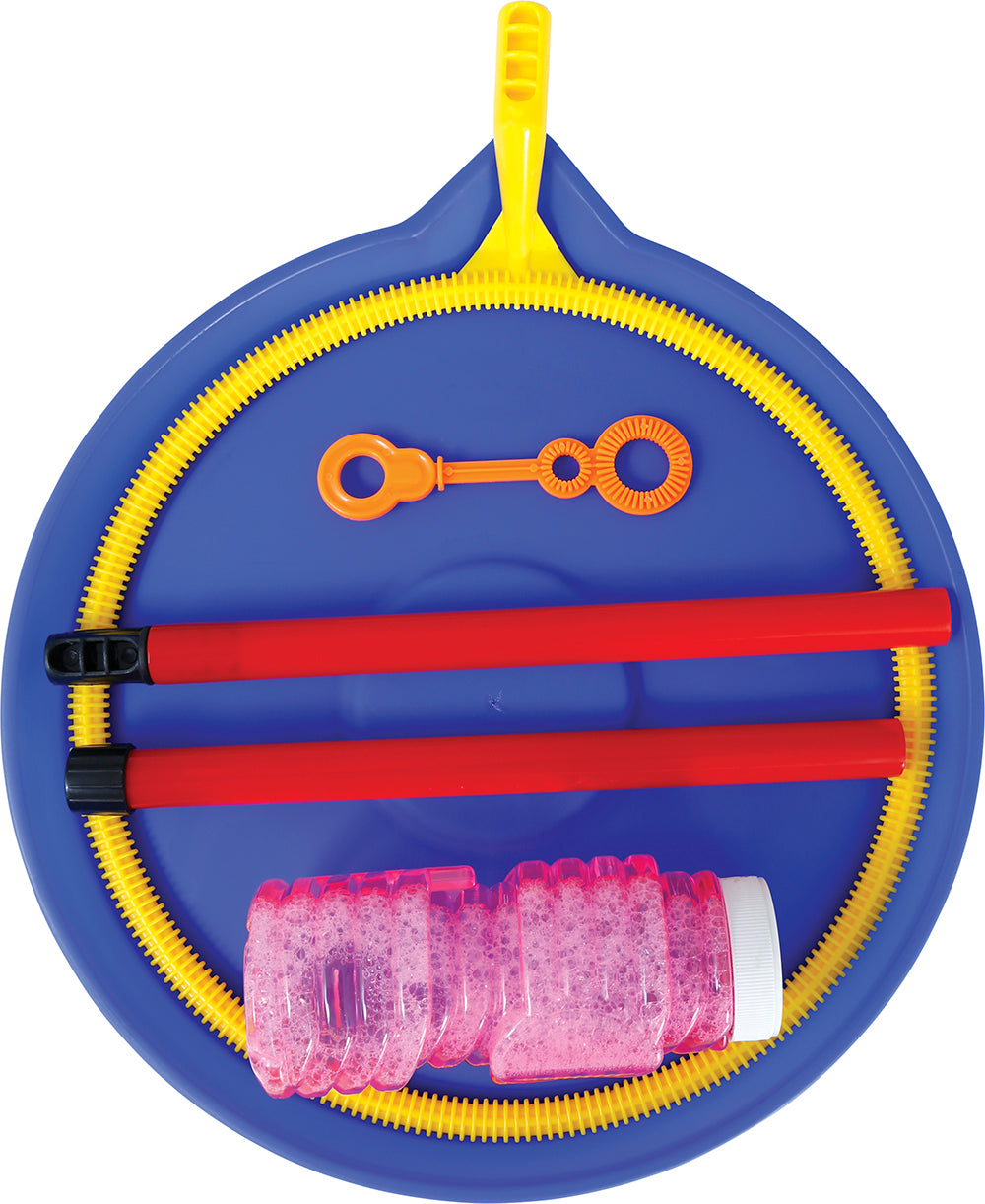BUBBLE WAND AND TRAY WITH SOAP LIQUID