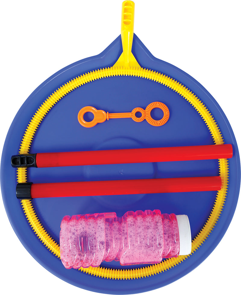 BUBBLE WAND AND TRAY WITH SOAP LIQUID