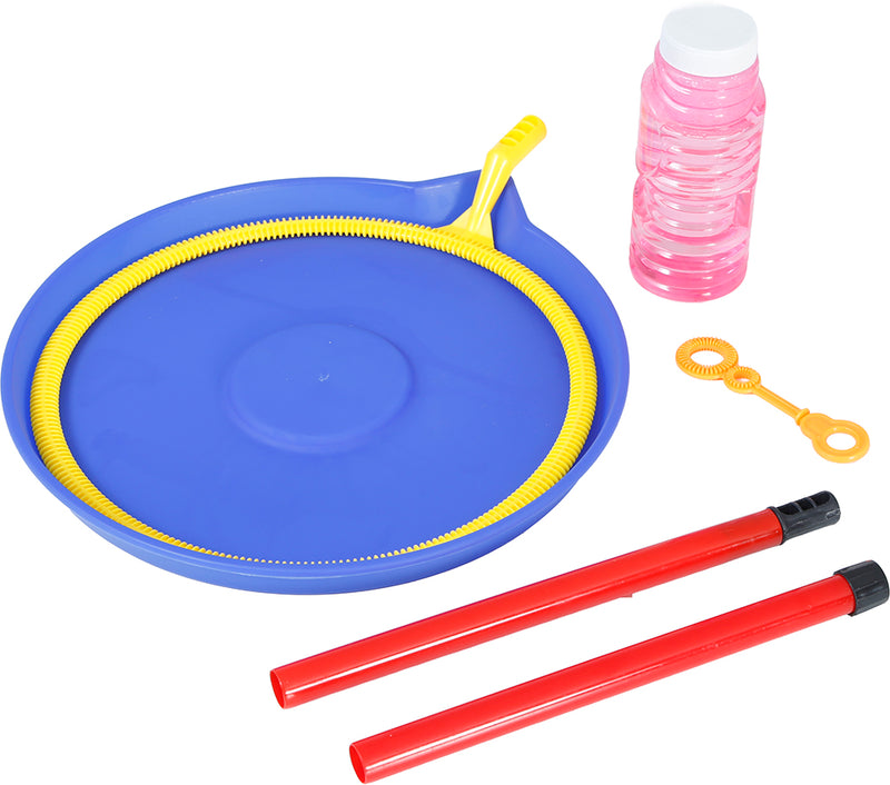 BUBBLE WAND AND TRAY WITH SOAP LIQUID