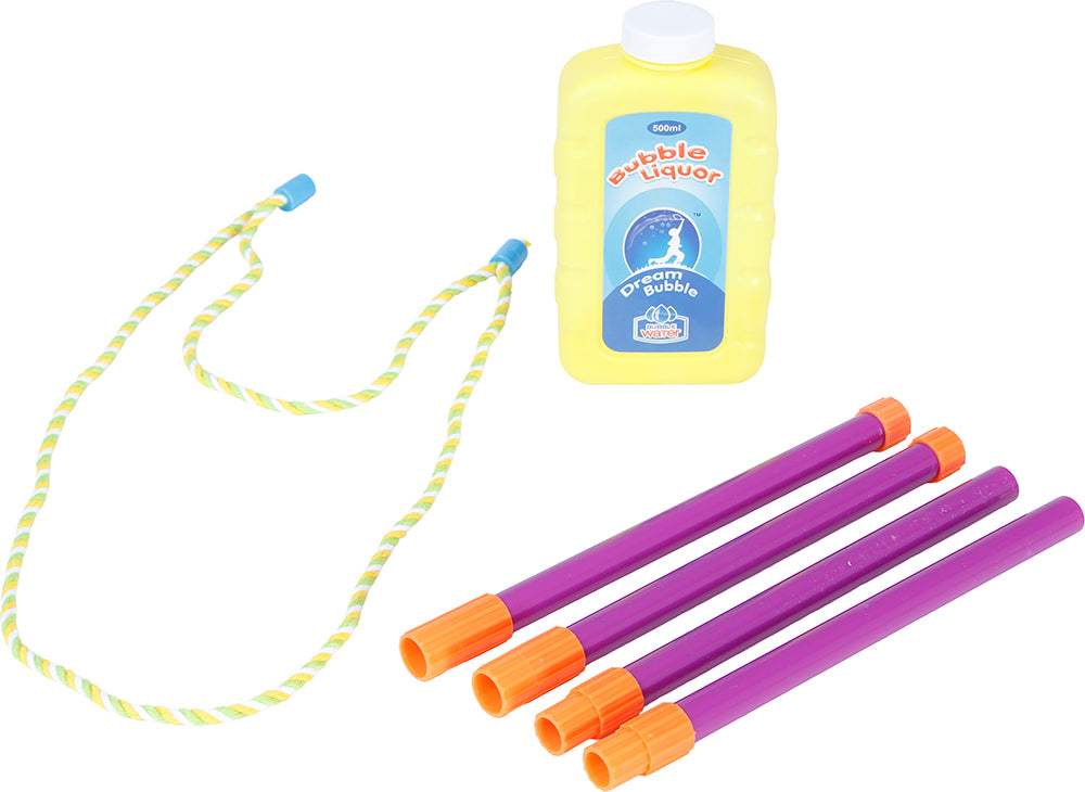BUBBLE STICKS AND STRING WITH SOAP LIQUID