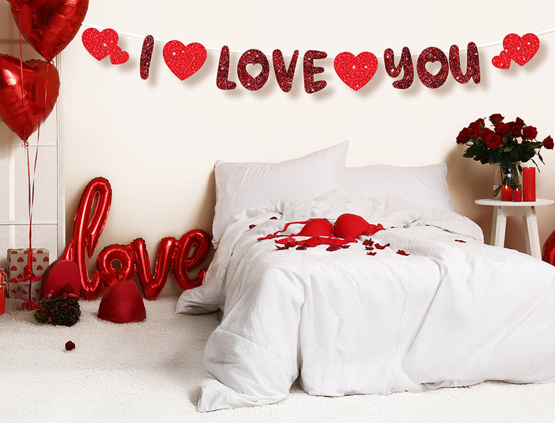 I LOVE YOU GARLAND 300 CM