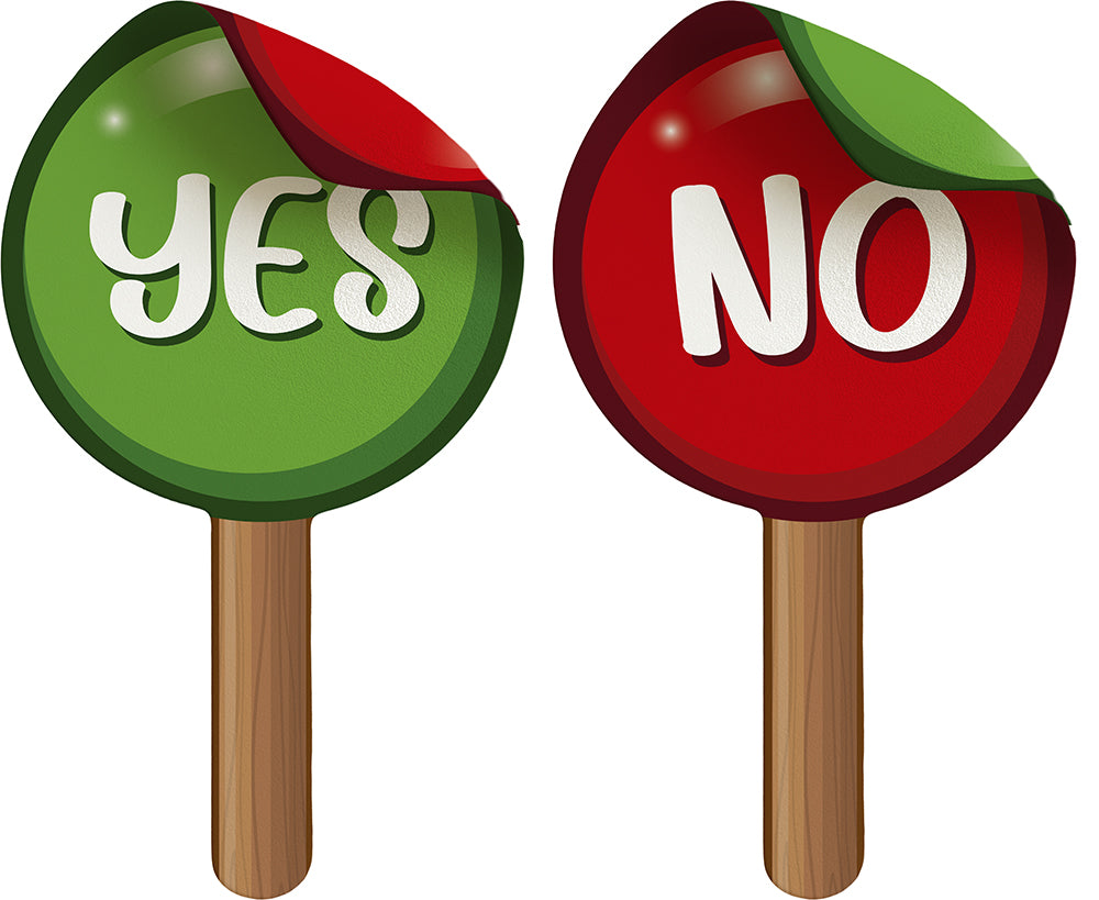 YES OR NO SIGN 13X25 CM