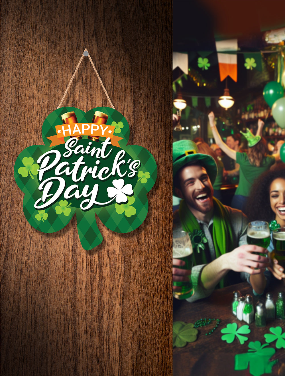 ST. PATRICK SIGN 28X28 CM