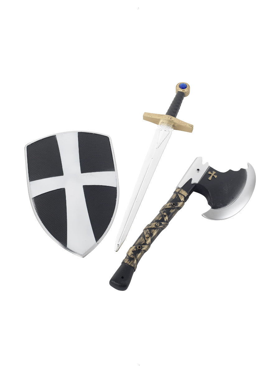 3 Piece Crusader Set, White - 1