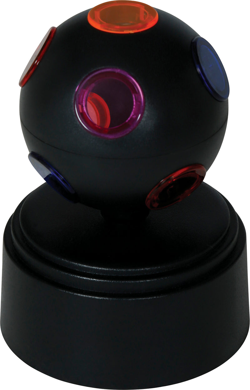 LED DISCO BALL 9X9X12 CM, BATTERIES