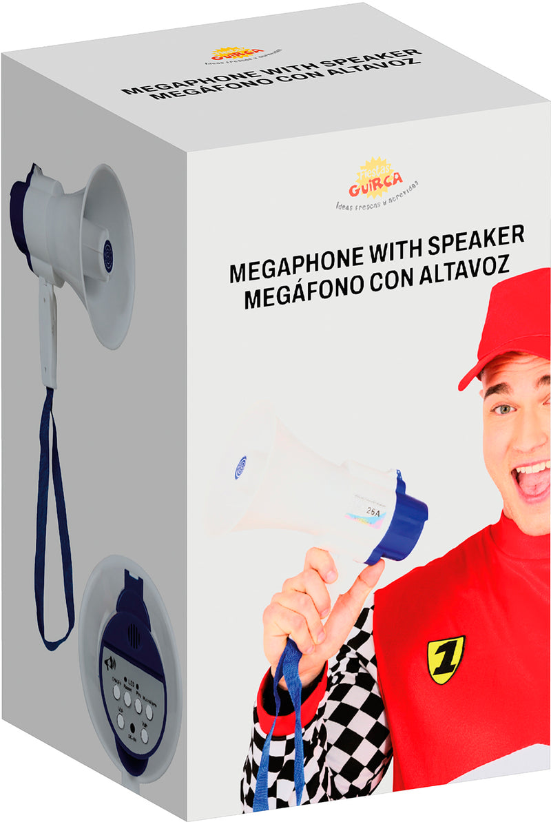 MEGAPHONE WITH SPEAKER 24 CM