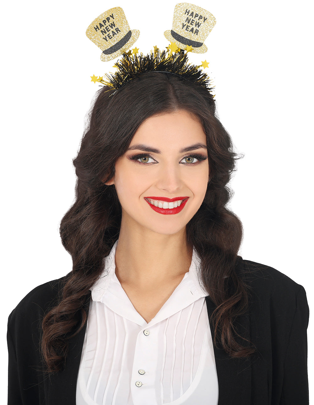 HAPPY NEW YEAR HATS HEADBAND GOLD