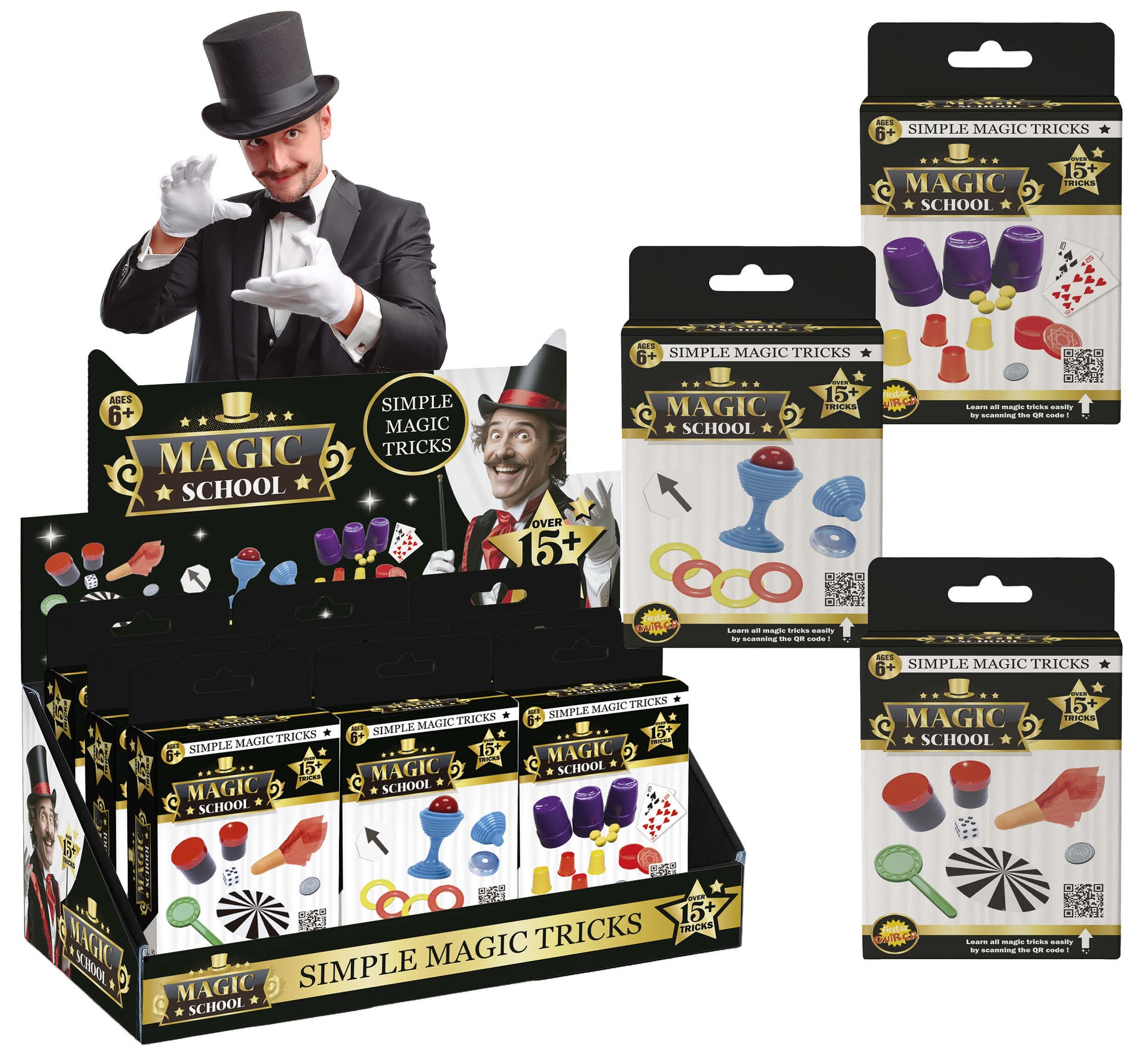 12 PACKS OF MAGIC TRICKS FOR CHILDREN