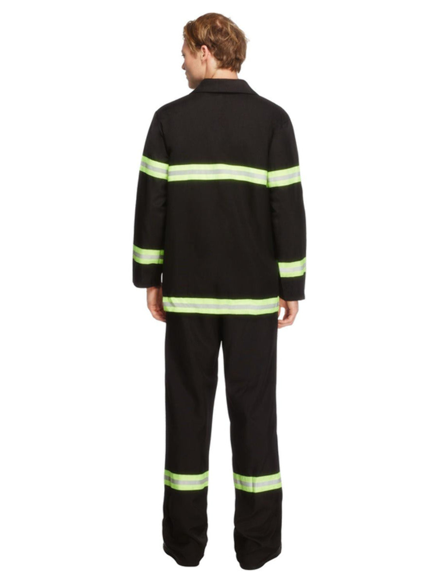 Fever Fireman Costume, Black - 3