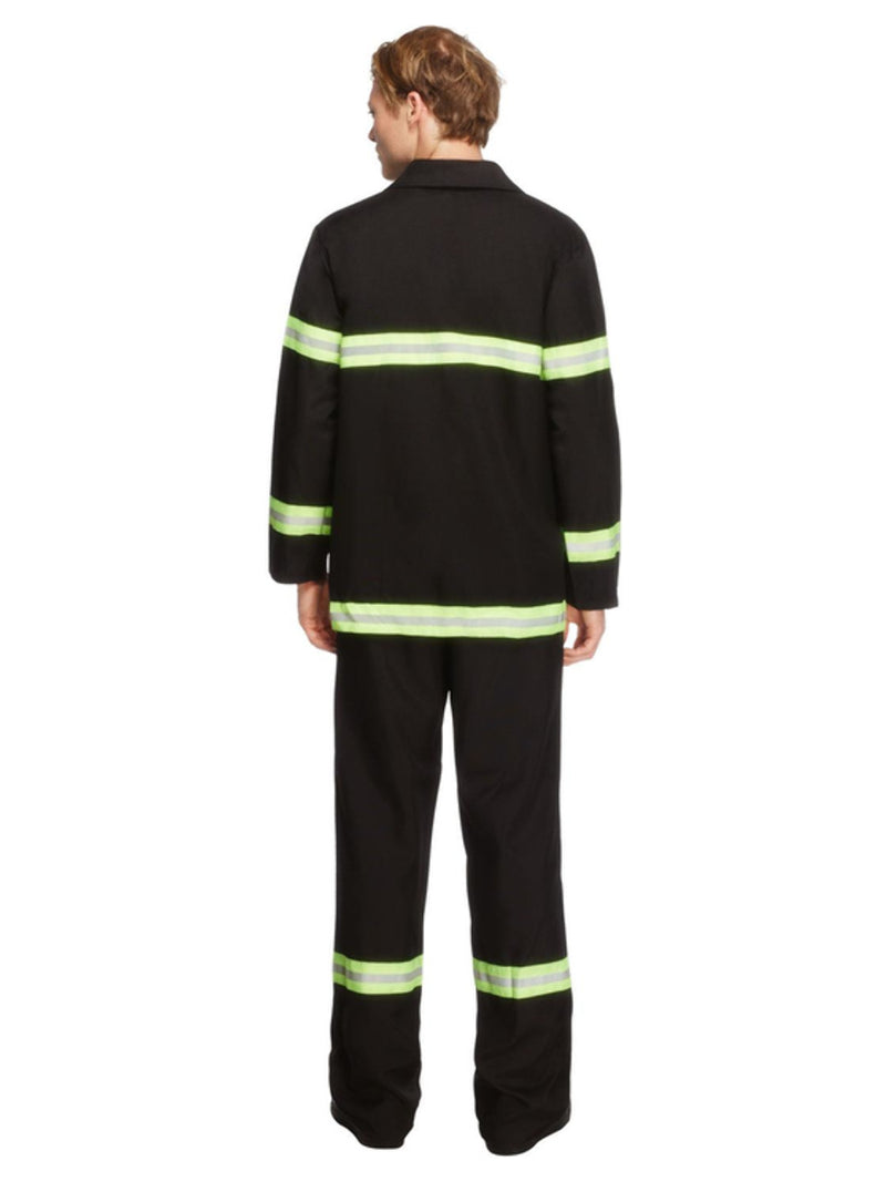 Fever Fireman Costume, Black - 3