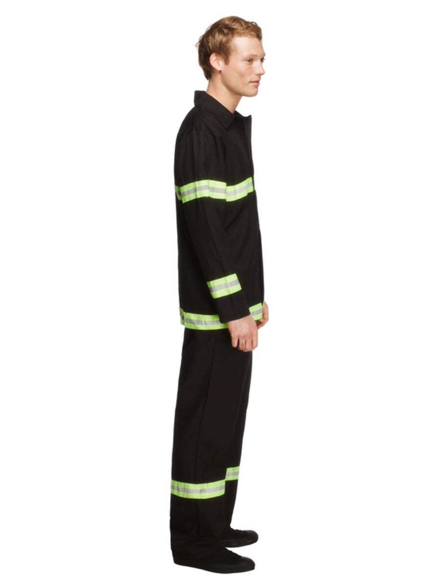 Fever Fireman Costume, Black - 4