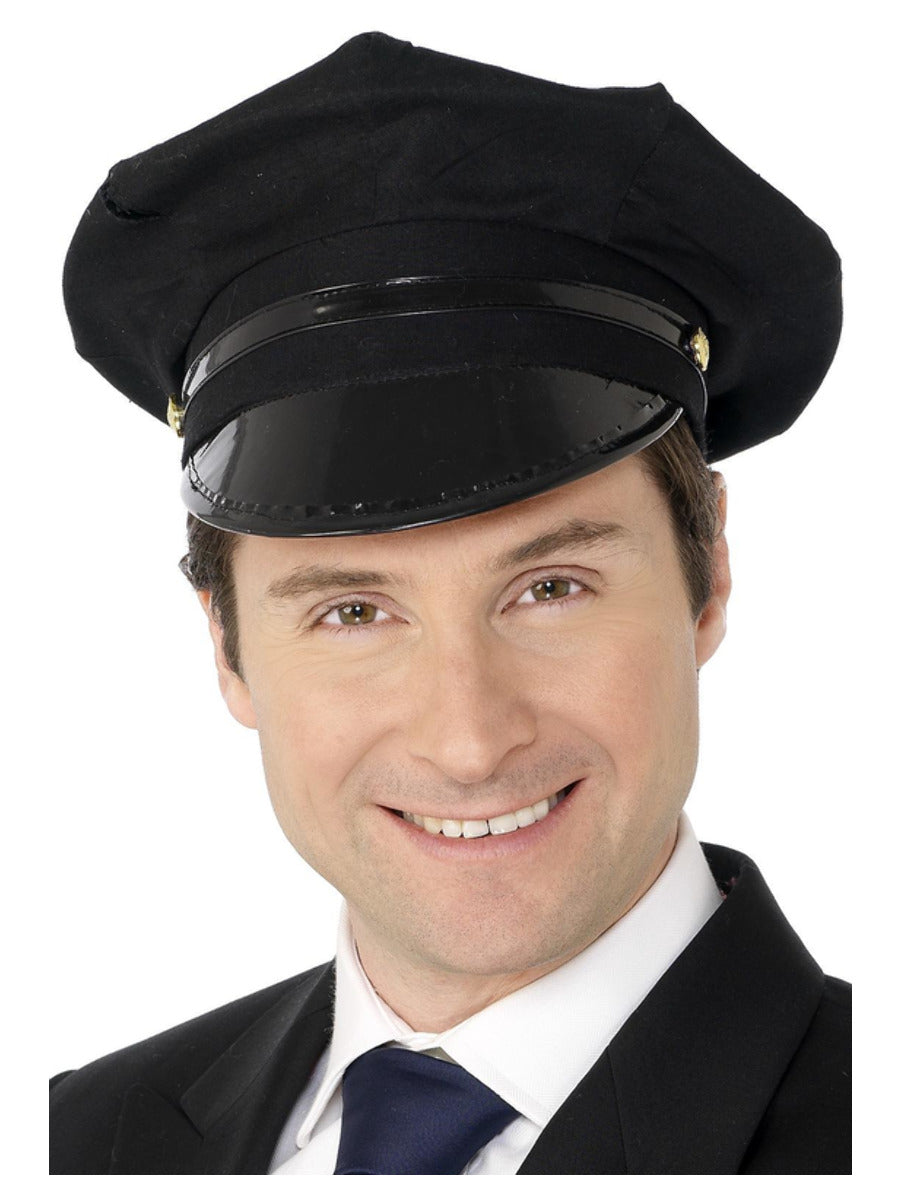 Chauffeur Hat, Black - 1