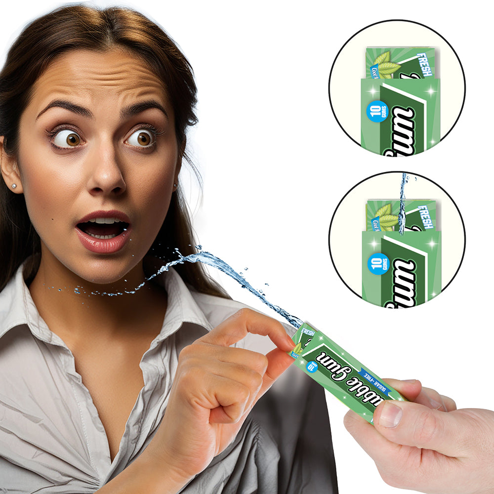 PACK OF WATER-SQUIRTING GUM