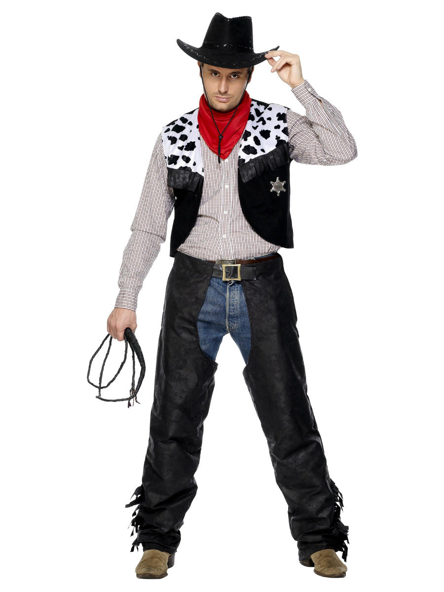 Cowboy Costume, Black - 4