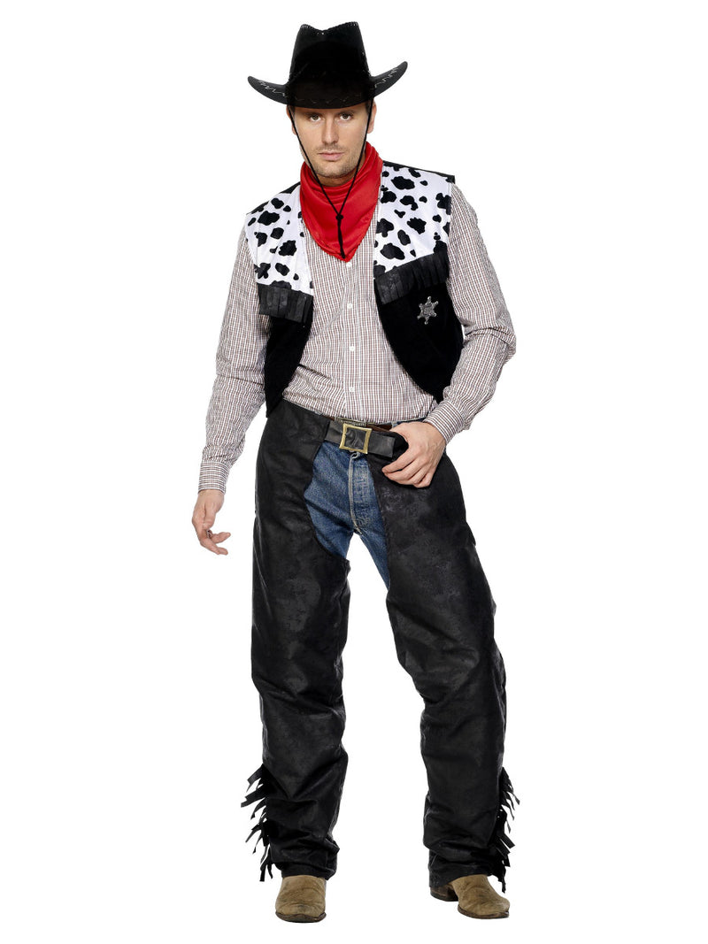 Cowboy Costume, Black - 1