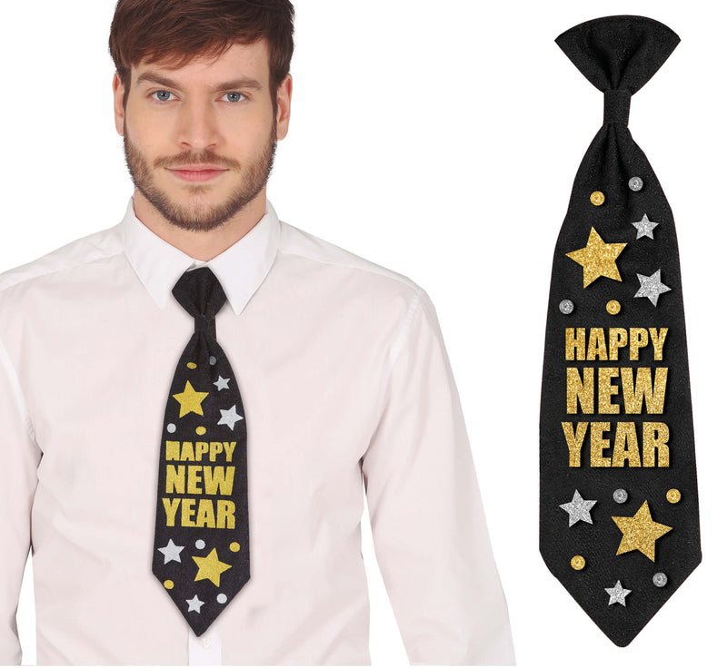 "HAPPY NEW YEAR" TIE 38 CM