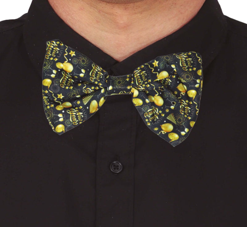HAPPY NEW YEAR BOW TIE, 12 CMS